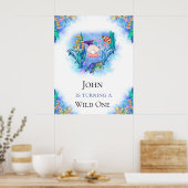 Meerestiere zum Geburtstag Poster (Küche)