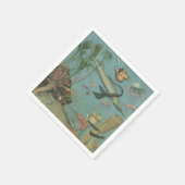 Meerestierisches Party Serviette (Ecke)