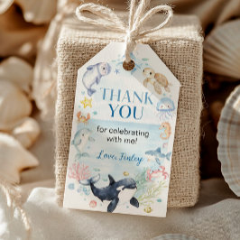 Meerestierkinder unter dem Meer Geburtstag Vielen  Geschenkanhänger