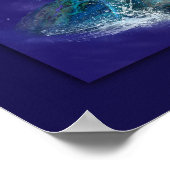 MEERESTURTLE BLAUE MOON MEER TURTLE RACE POSTER (Ecke)