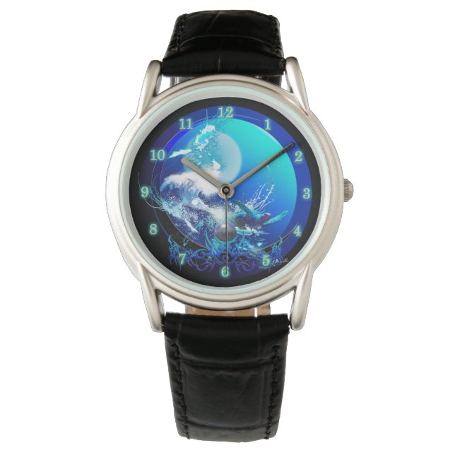 MEERESTURTLE BLAUE MOON RACE ARMBANDUHR (Vorderseite)