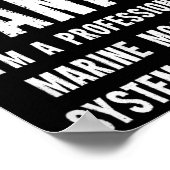 Meeresverankerungssysteme-Ingenieur Poster (Ecke)