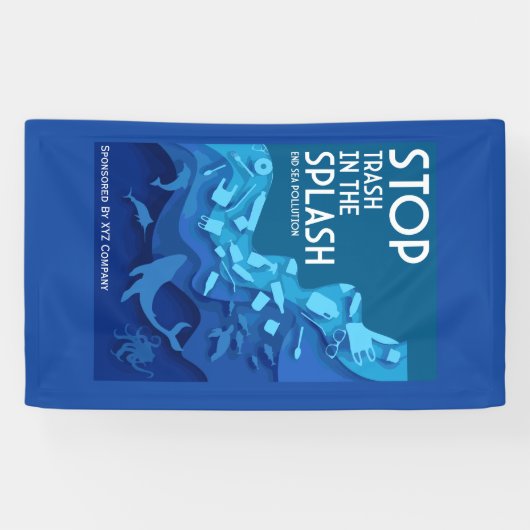 Meeresverschmutzung Banner (Horizontal)