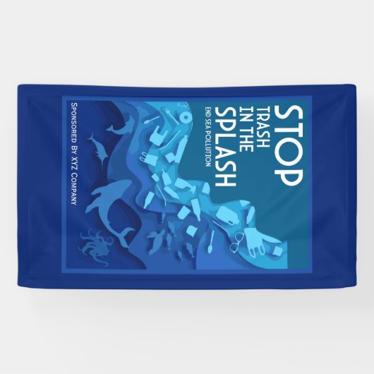 Meeresverschmutzung Banner (Horizontal)