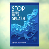 Meeresverschmutzung Fensteraufkleber (Blatt 3)