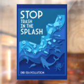 Meeresverschmutzung Fensteraufkleber (Blatt 2)