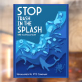 Meeresverschmutzung Fensteraufkleber (Blatt 2)