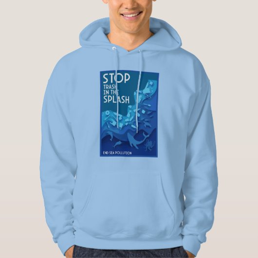 Meeresverschmutzung Hoodie (Vorderseite)