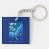 Meeresverschmutzung Schlüsselanhänger (Rückseite)