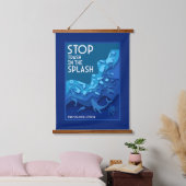 Meeresverschmutzung Wandteppich Mit Holzrahmen (Schlafzimmer)