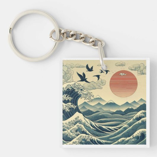 Meeresvibes Schlüsselanhänger (Vorderseite)