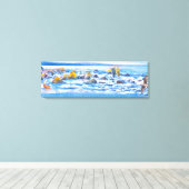 Meeresvögel Meeresschutzgebiet Leinwanddruck (Insitu (Holzboden))