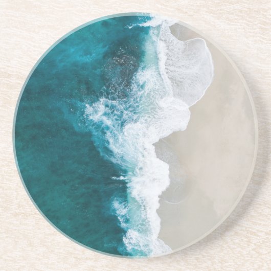 Meereswachse - Malediven-Küste Getränkeuntersetzer (Vorne)