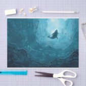 Meereswal Seidenpapier (Handwerk)