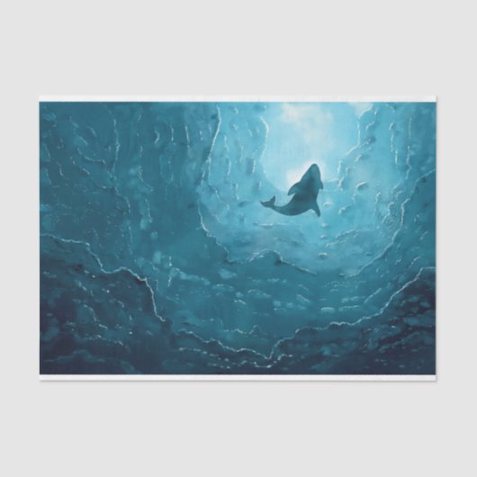 Meereswal Seidenpapier (Vorderseite)