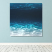 Meereswasser unter dem Meer Leinwanddruck (Insitu (Holzboden))