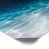 Meereswasser unter dem Meer Poster (Ecke)