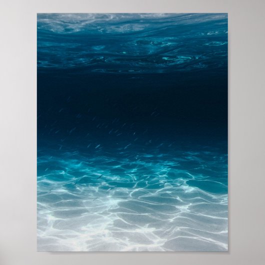 Meereswasser unter dem Meer Poster (Vorne)