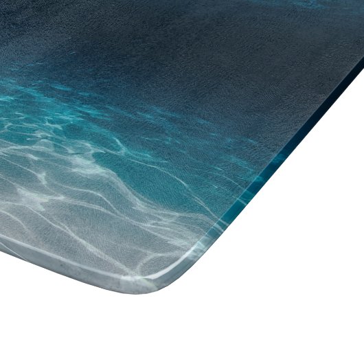 Meereswasser unter dem Meer Schneidebrett (Ecke)