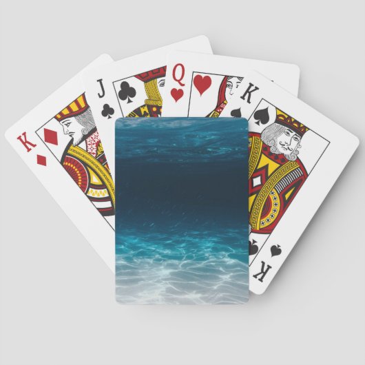Meereswasser unter dem Meer Spielkarten (Rückseite)