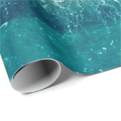 Meereswelle am Sandstrand, Aussicht auf den Hinter Geschenkpapier (Rolleneckpunkt)