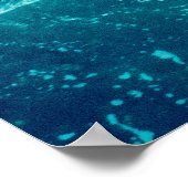 Meereswelle am Sandstrand, Aussicht auf den Hinter Poster (Ecke)