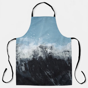 Meereswelle: handbemaltes Design Schürze