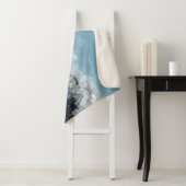 Meereswelle: handbemaltes Design Sherpadecke (Beispiel)