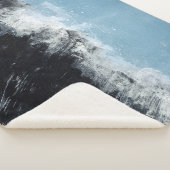 Meereswelle: handbemaltes Design Sherpadecke (3/4)
