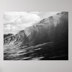 Meereswelle Leistungsstarke Surflandschaft Poster