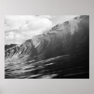 Meereswelle Leistungsstarke Surflandschaft Poster