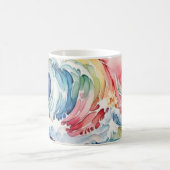 Meereswelle multicolor kaffeetasse (Mittel)