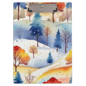 Meereswelle Multicolor Klemmbrett (Vorderseite)