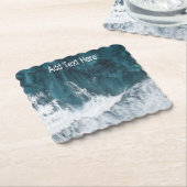 Meereswellen abstürzen untersetzer (angewinkelt)