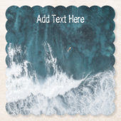 Meereswellen abstürzen untersetzer (Vorderseite)