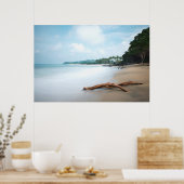 Meereswellen am Sandstrand Poster (Küche)