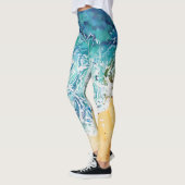 Meereswellen am Strand Leggings (Links)