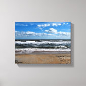 Meereswellen am Strand Leinwanddruck (Vorderseite)