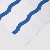 Meereswellen an der Küste Blaues weißes nautisches Seidenpapier (Detail)