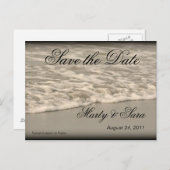 Meereswellen Ankündigungspostkarte (Vorne/Hinten)