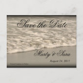 Meereswellen Ankündigungspostkarte (Vorderseite)