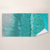 Meereswellen auf Sand Badehandtuch (Badehandtuch)