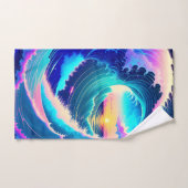 Meereswellen Badhandtuch Set (Handtuch)