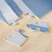 Meereswellen | Blaue Farbe Puzzle (Seite)