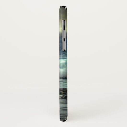 Meereswellen brechen zu Felsen ab Personalisieren Case-Mate iPhone Hülle (Hinten/Links)