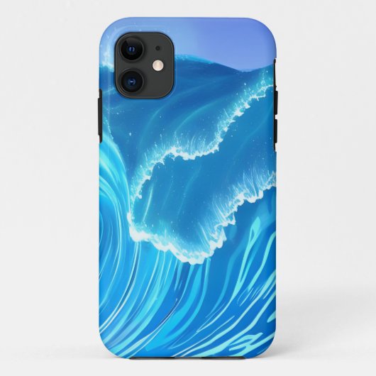Meereswellen-Design - Wellenbrecher Case-Mate iPhone Hülle (Rückseite)
