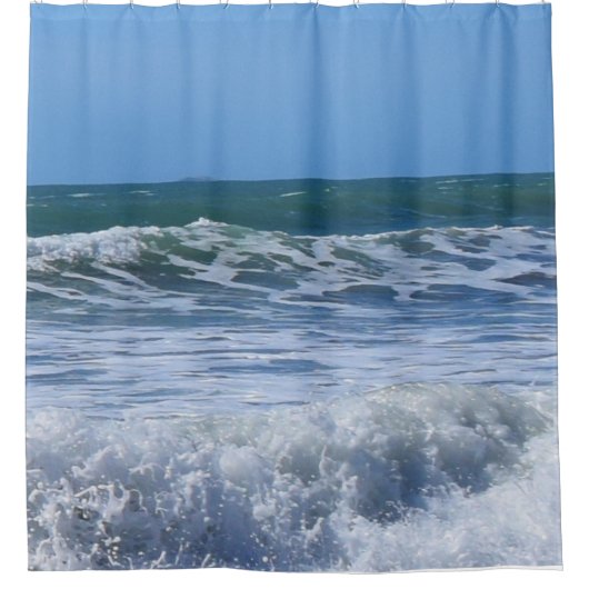 Meereswellen Duschvorhang (Vorderseite)
