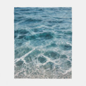 Meereswellen Fleecedecke (Vorderseite)