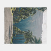 Meereswellen Fleecedecke (Vorderseite (Horizontal))