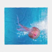 Meereswellen Fleecedecke (Vorderseite (Horizontal))